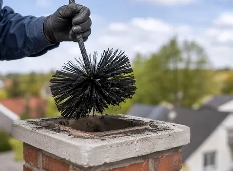 Flue cleanout in Marble Cliff